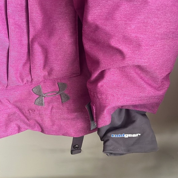 EUC WOMENS MEDIUM UNDEr ARMOUR COLD GEAR WINTER SNOW SKI JACKET - Picture 5 of 12